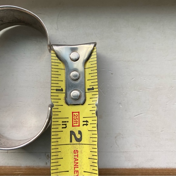 Sterling vintage blue stone cuff - Picture 12 of 15